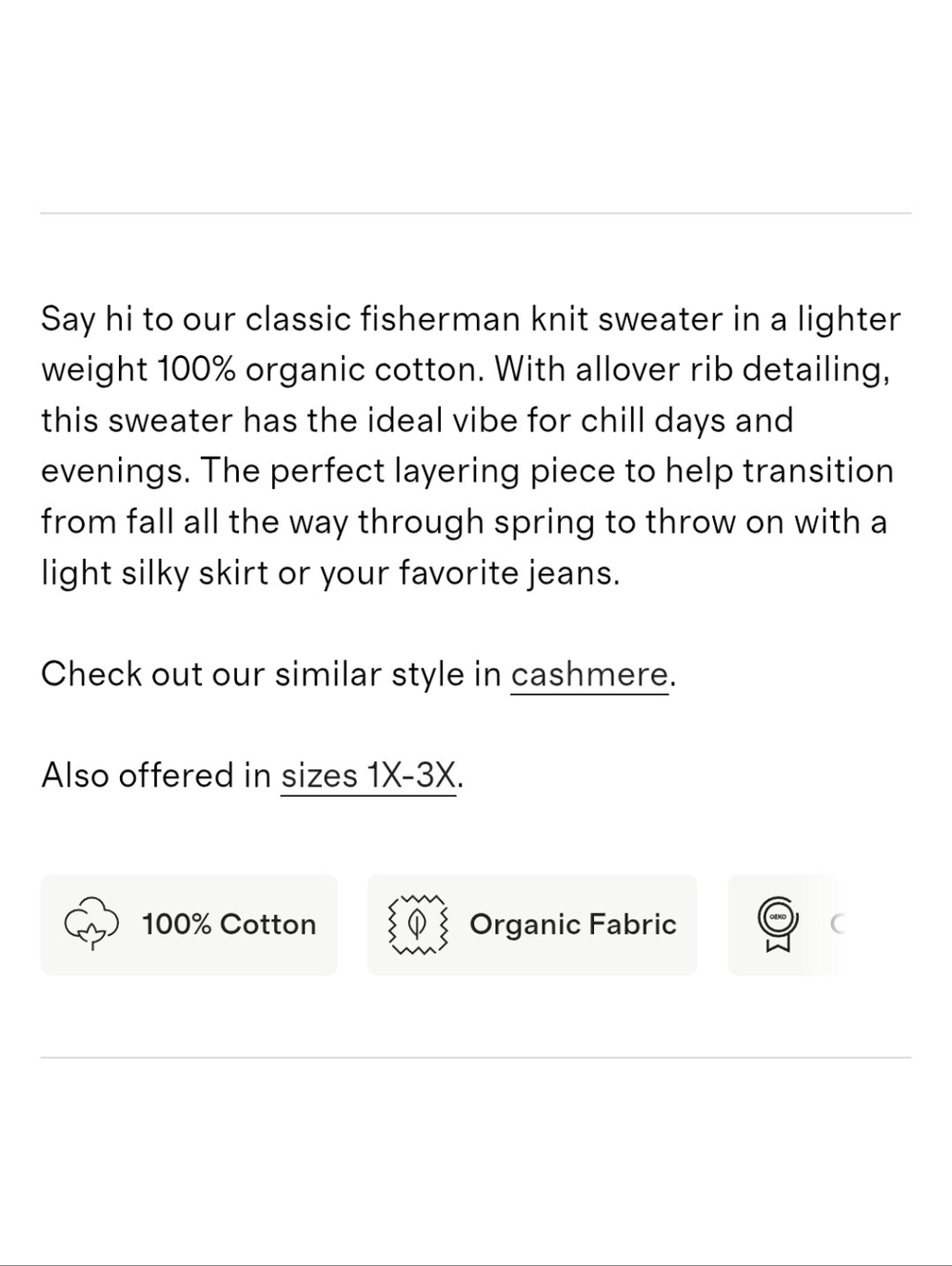 Quince 100% Organic Cotton Fisherman Crew Sweater Heather Brown Medium - Picture 10 of 13